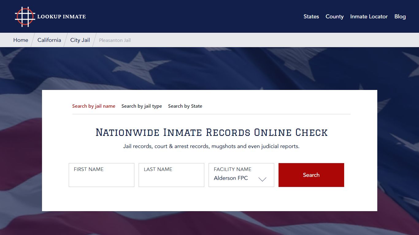 Pleasanton Jail in California - Lookup Inmate